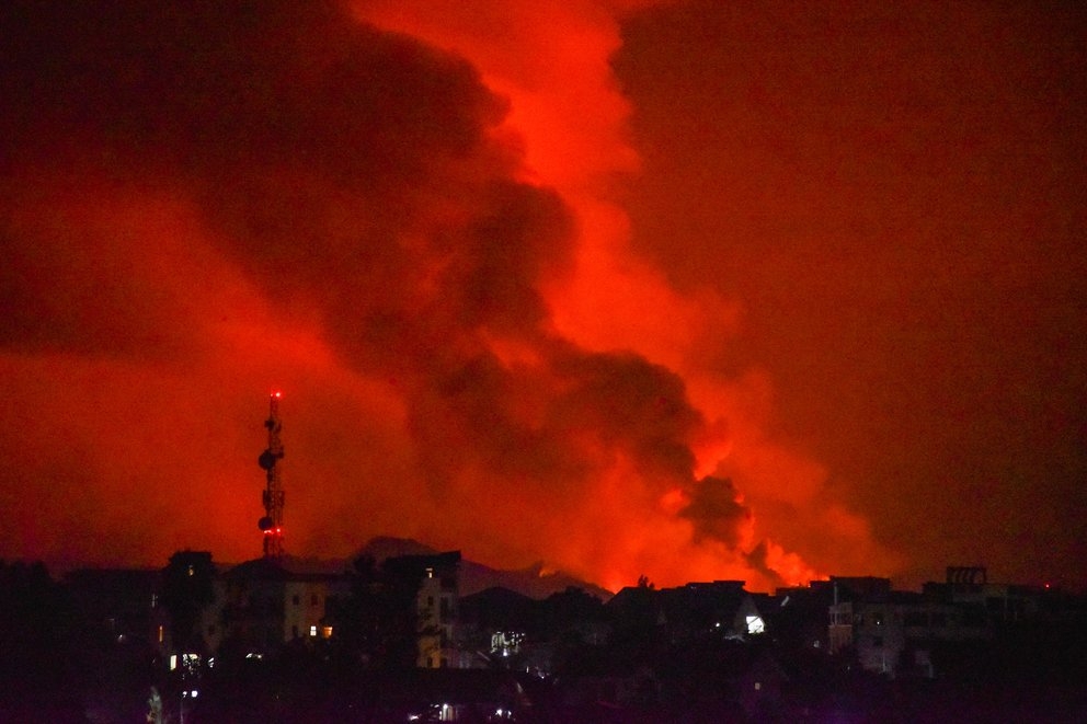 Volcán Nyiragongo, en la República Democrática del Congo