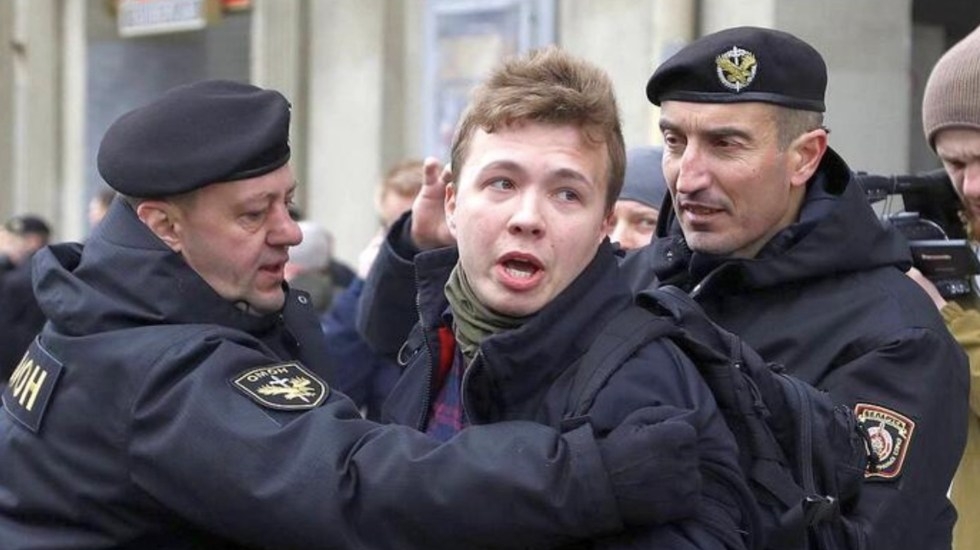 El periodista Román Protasévich fue detenido por ser opositor a Bielorrusia El periodista Román Protasévich fue detenido por ser opositor a Bielorrusia