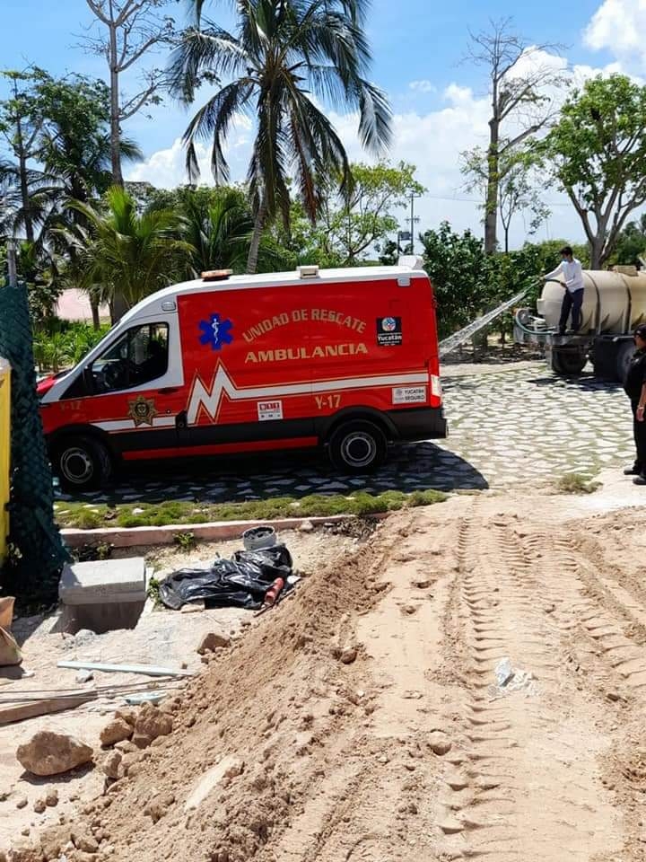 José Manuel González Castillo de 40 años de edad, laboraba en una obra en construcción que se ubica a la vera de la carretera Telchac Puerto - Progreso José Manuel González Castillo de 40 años de edad, laboraba en una obra en construcción que se ubica a la vera de la carretera Telchac Puerto - Progreso