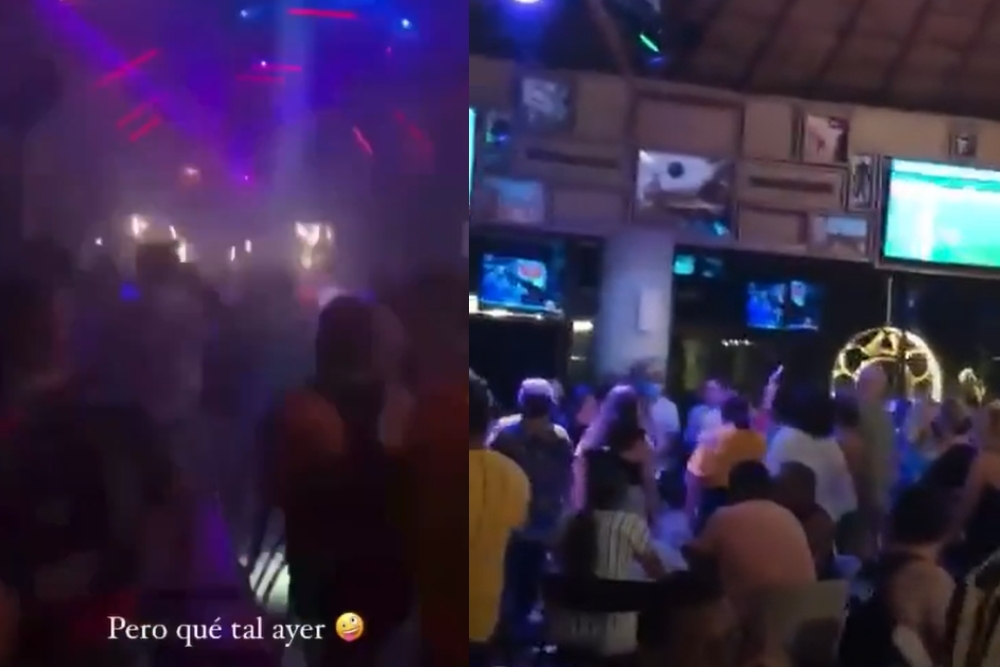 En las imágenes se observa la irresponsabilidad de las personas
