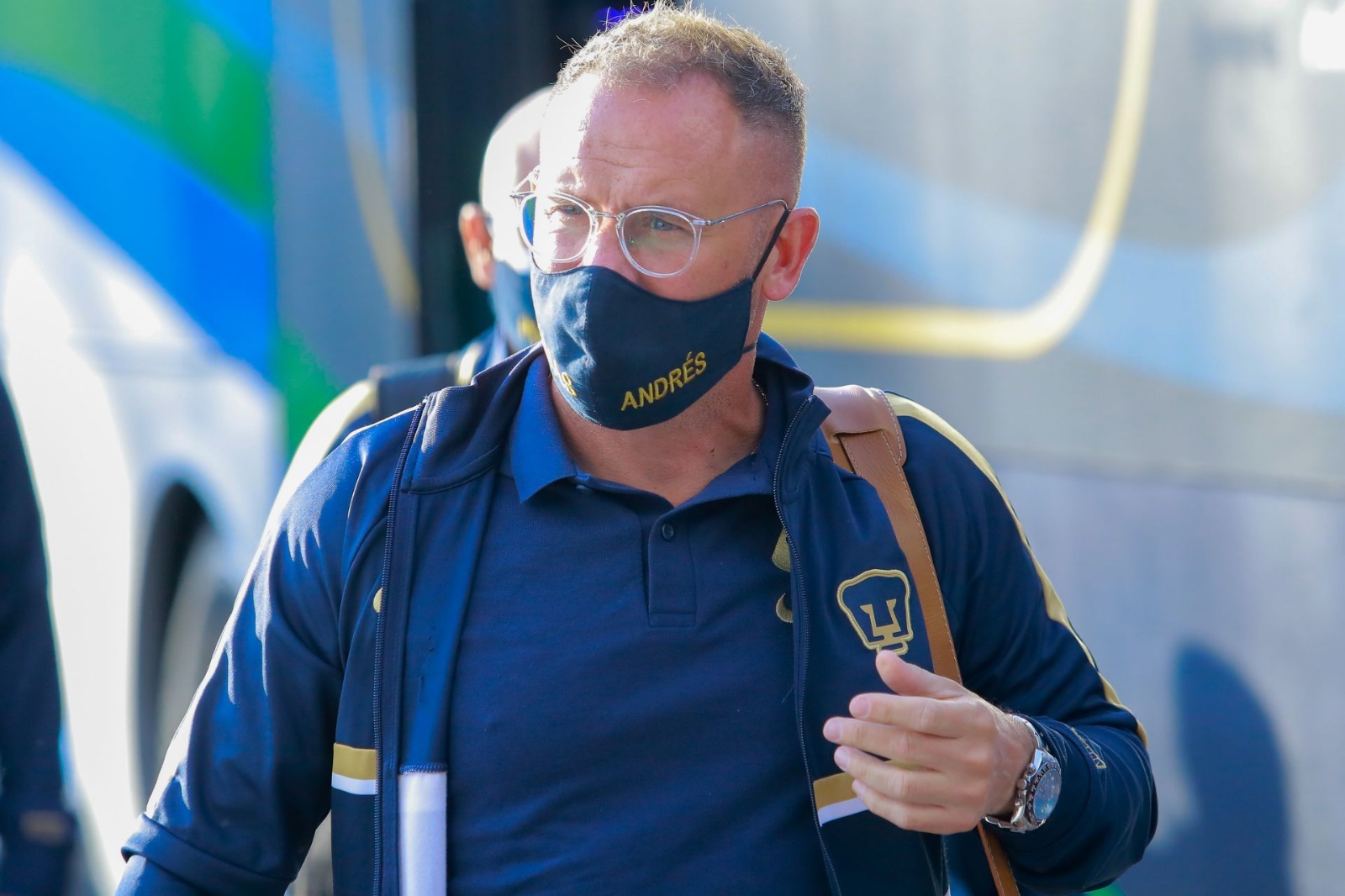 Andrés Lillini durante un partido de Pumas