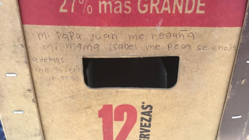Camila pide auxilio y dice que es maltratada por sus padres y que se quiere morir Camila pide auxilio y dice que es maltratada por sus padres y que se quiere morir