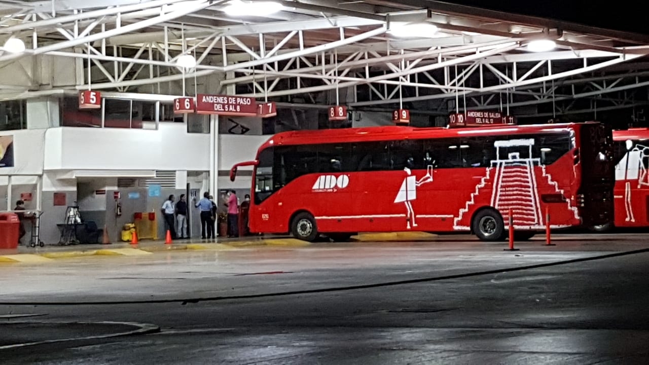 La FGE se encargó de las investigaciones correspondientes en la terminal de ADO de Mérida