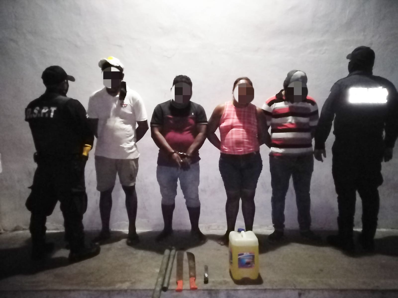Cuatro detenidos en Progreso por iniciar una riña en la que pretendían utilizar armas blancas