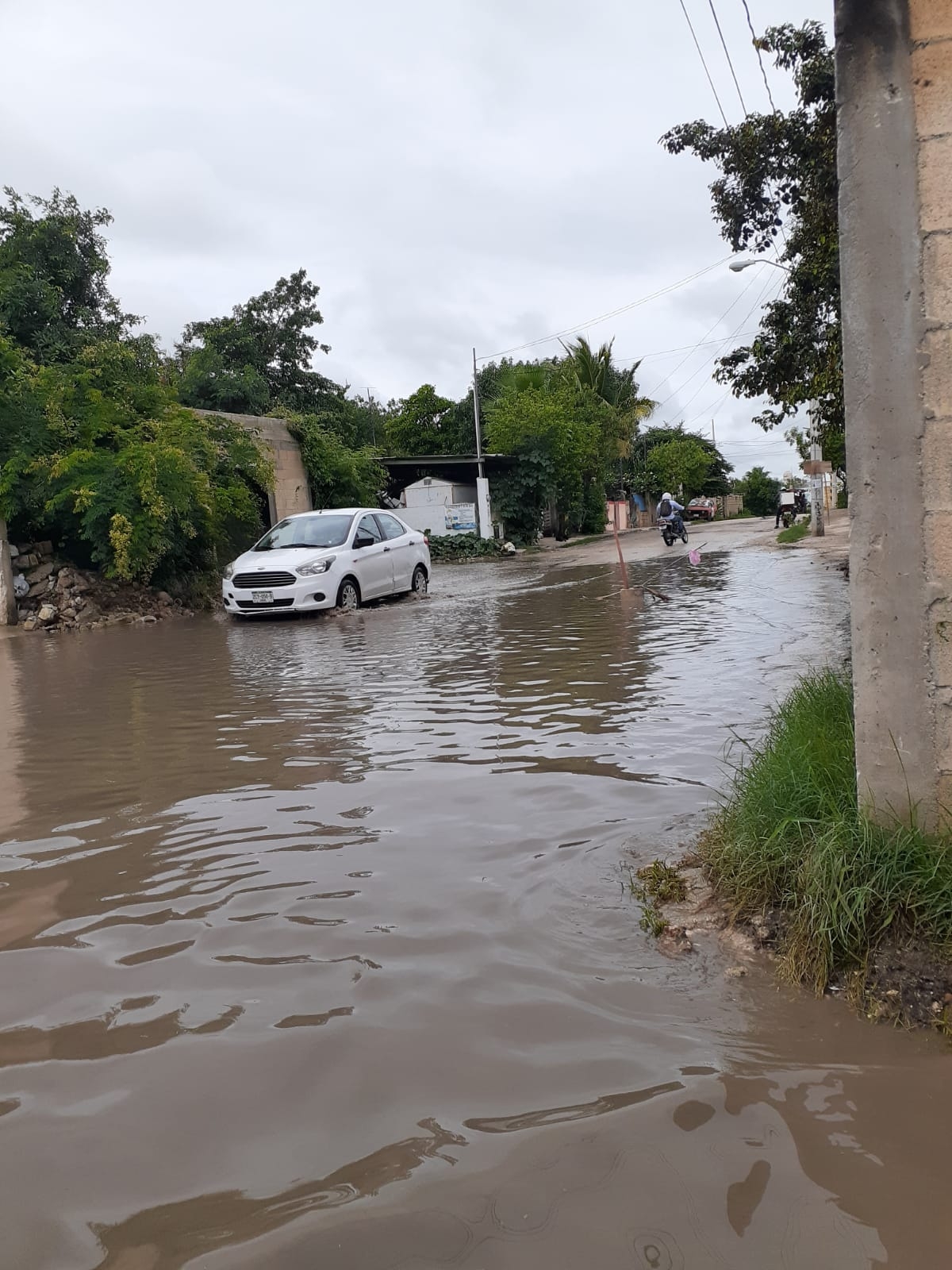 Las casas de cartón son las mas afectadas por el temporal