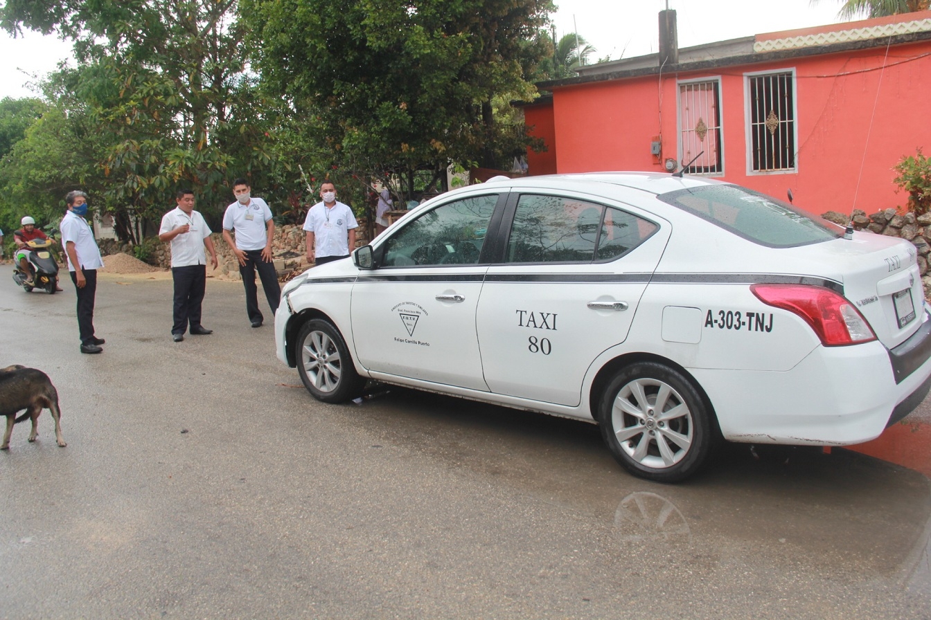 Sacan del servicio a 200 taxis por restricciones sanitarias en Felipe Carrillo Puerto