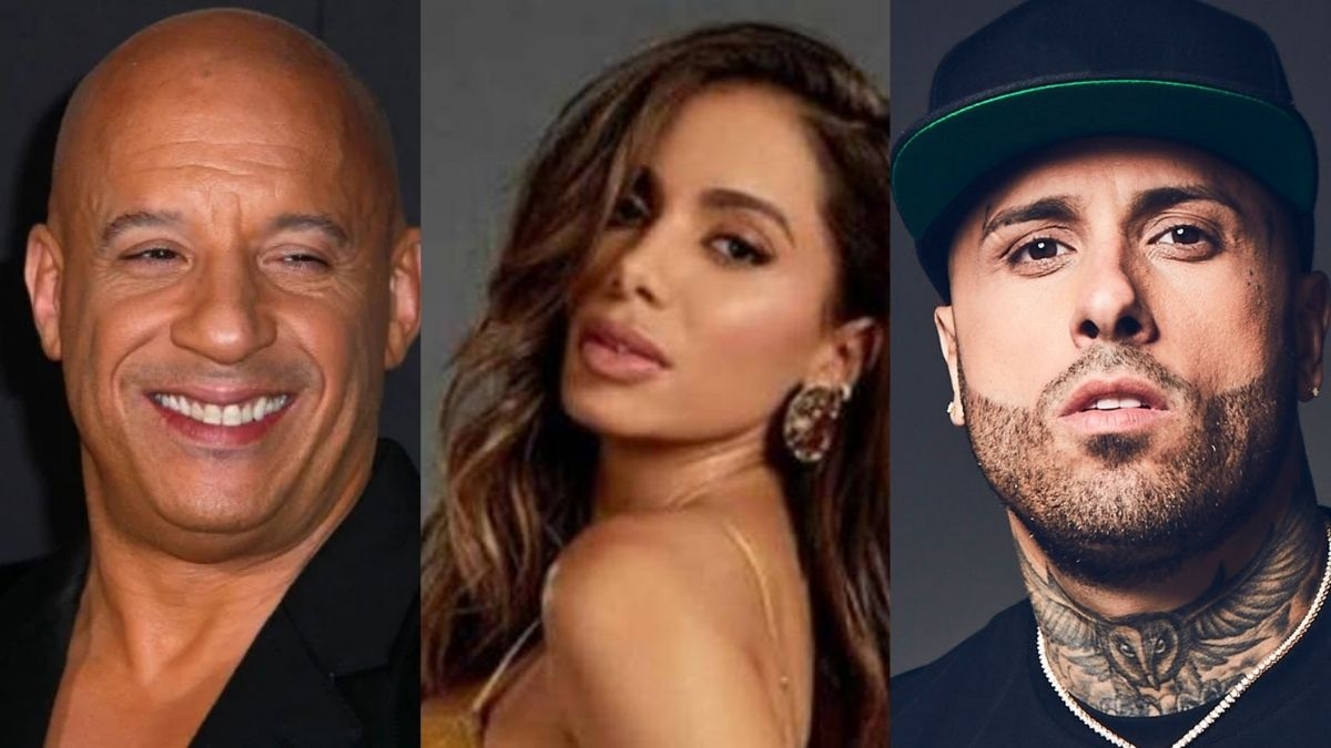 Vin Diesel, Anitta y Nicky Jam Vin Diesel, Anitta y Nicky Jam
