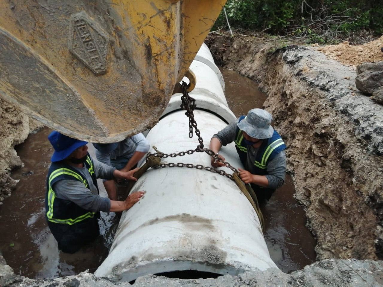 Construyen nuevo paso de agua para evitar futuras inundaciones en Progreso
