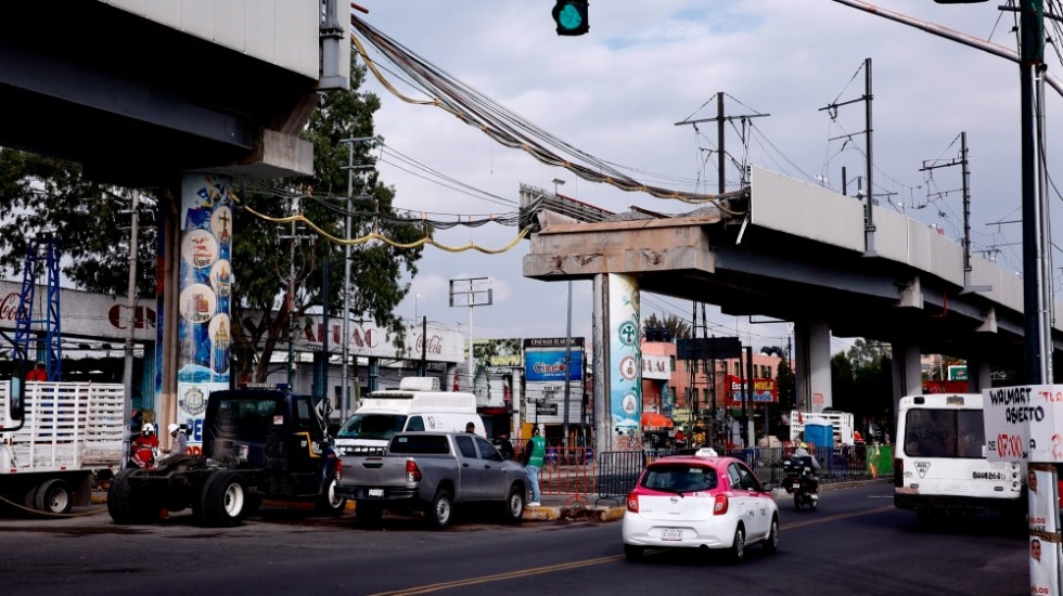 Un tramo de la Línea 12 se derrumbó el pasado 3 de mayo. Foto: EFE