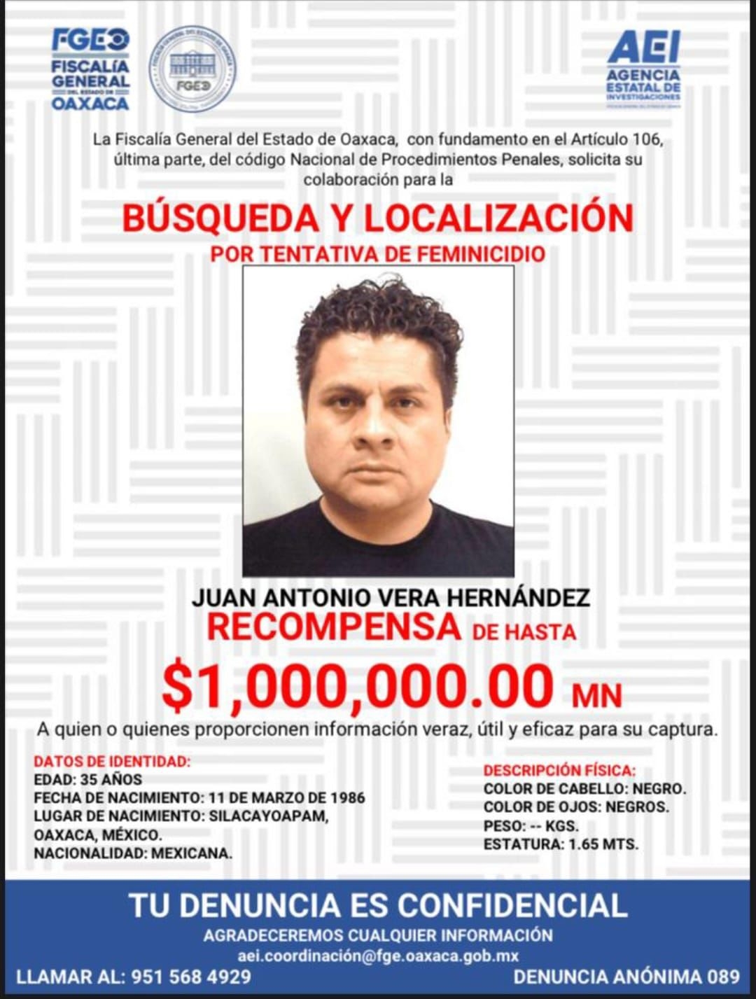 En abril del año en curso uno de los dos sujetos que arrojó ácido a María Elena falleció dentro del penal Tanivet
