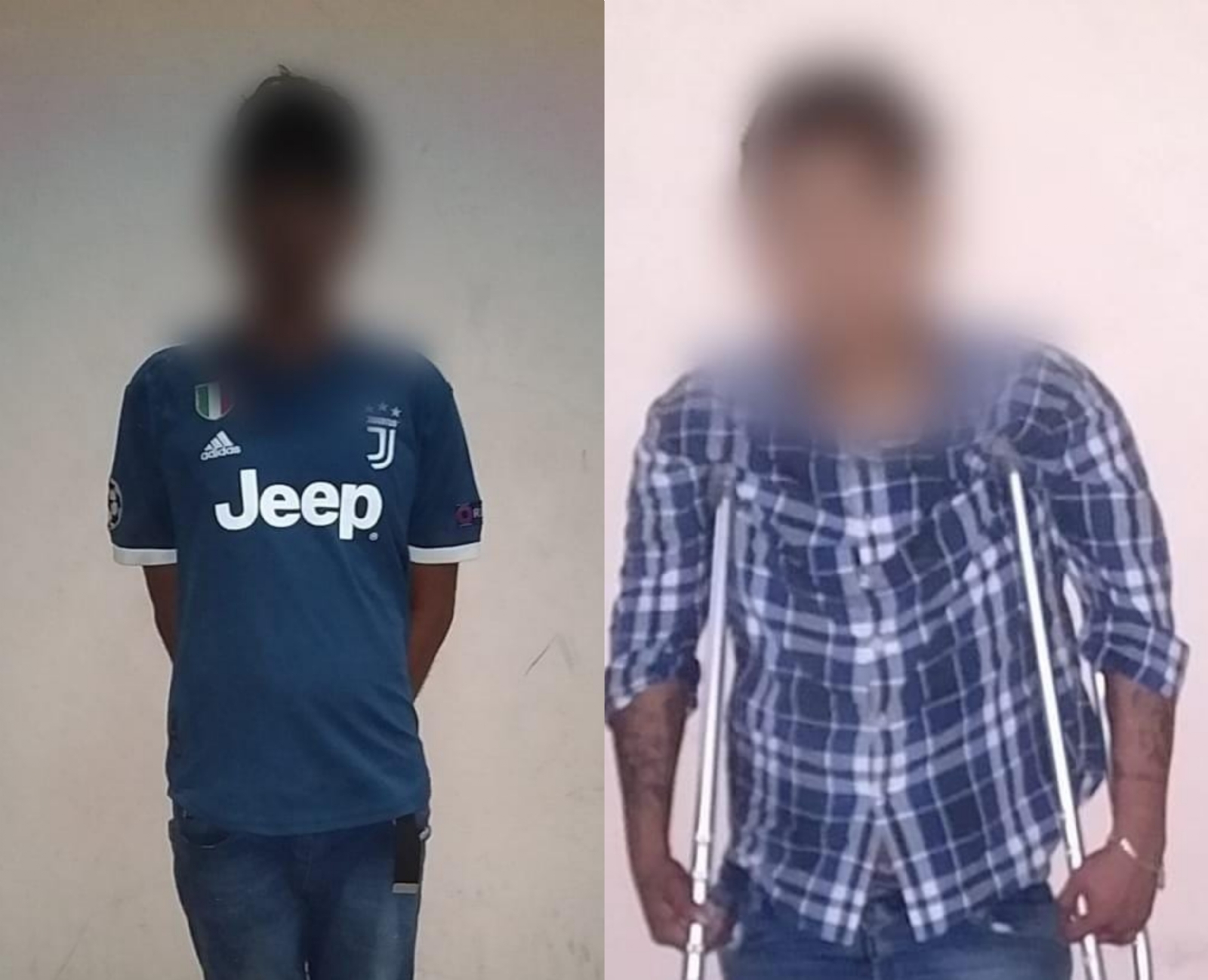 La policía aseguró y revisó a los jóvenes y le encontraron a cada uno  grapas de cocaína