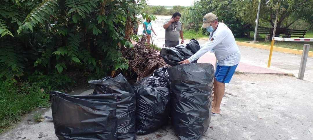 Los residuos serán trasladados al basurero de Bacalar; la laguna aún no recupera en su totalidad sus siete colores