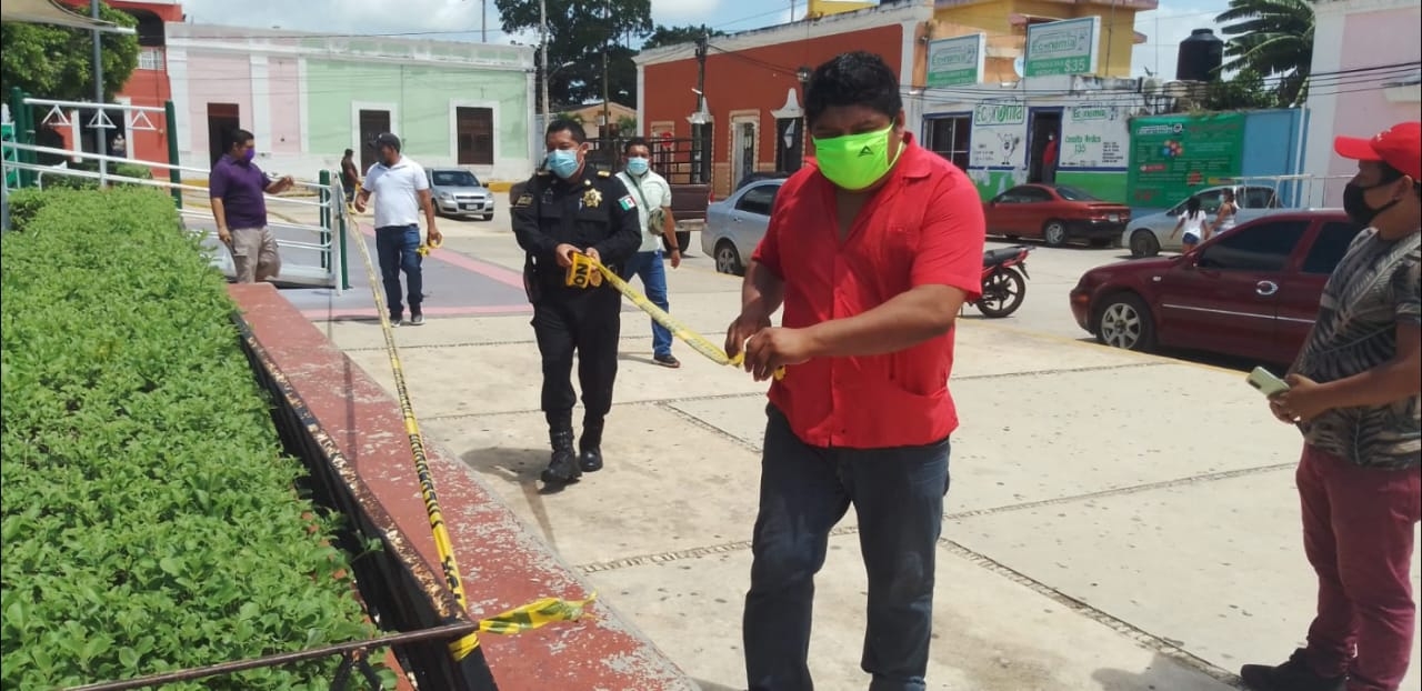 Cierran espacios públicos para evitar aglomeraciones en Tenabo Cierran espacios públicos para evitar aglomeraciones en Tenabo