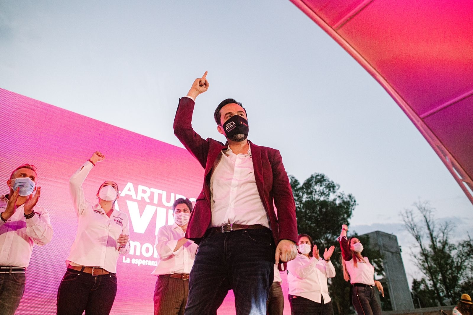 El candidato de Morena busca la presidencia municipal de Aguascalientes, Arturo Ávila Anaya
