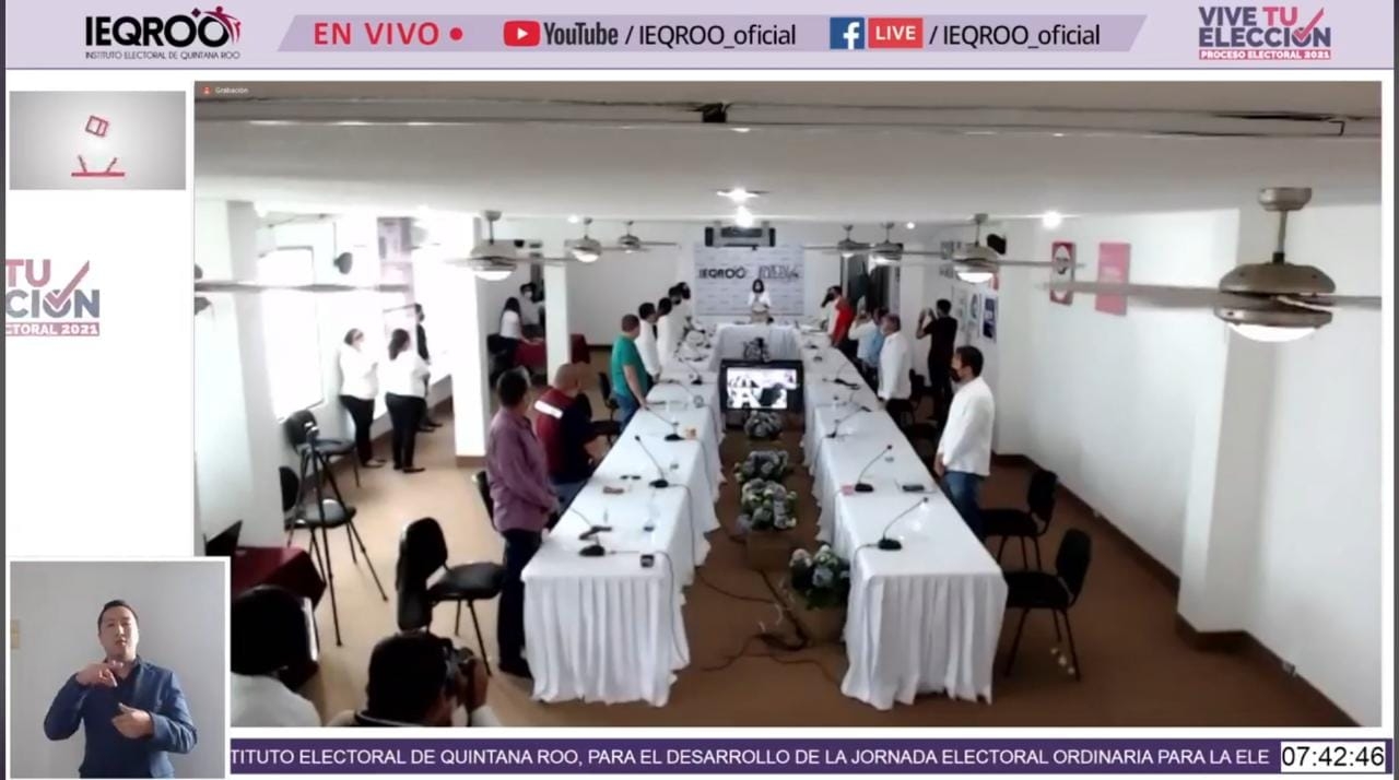 La sesión permanente dio inicio a las 7:30 de la mañana en Chetumal