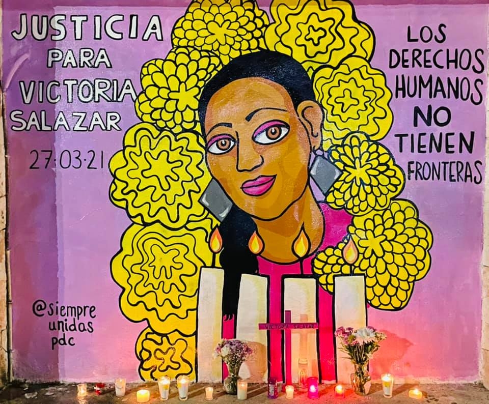 El mural de Victoria fue reparado tras haber sido vandalizado en días enteriores