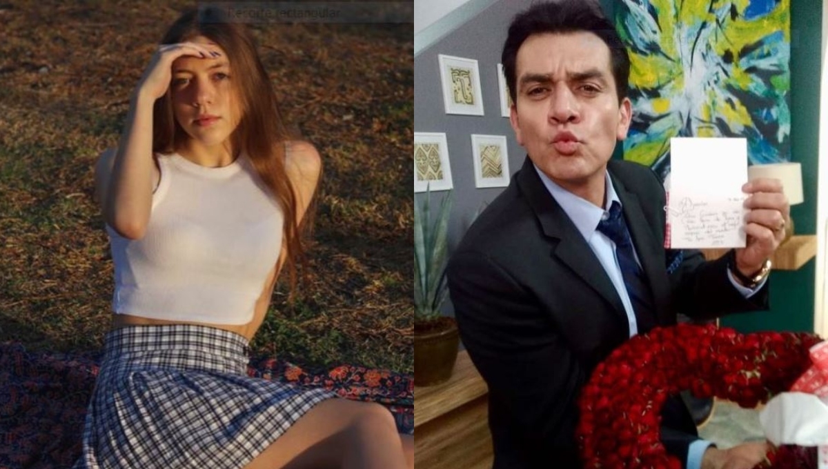 El actor huyó de la prensa junto con su esposa Elizabeth Álvarez