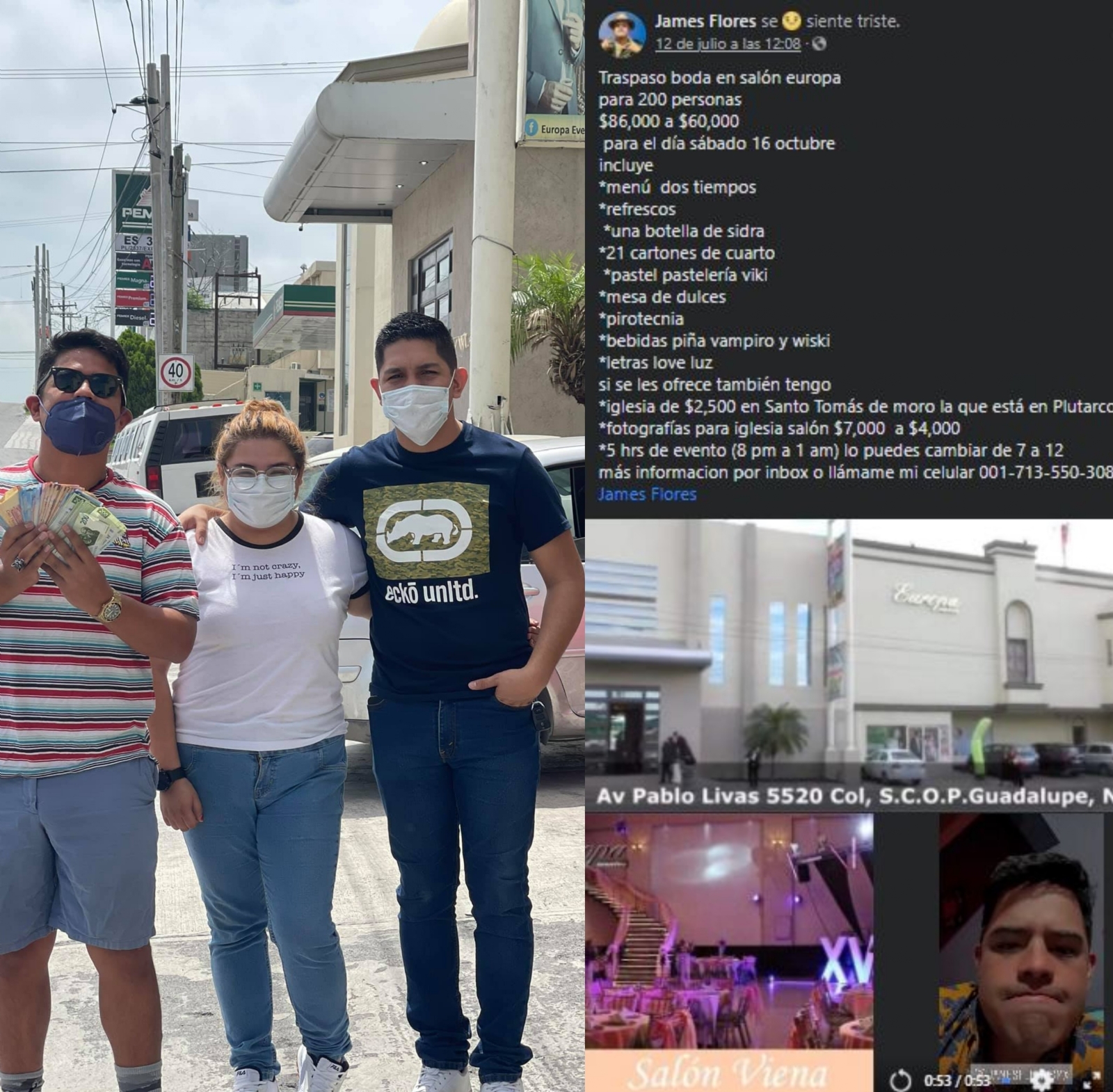 El hombre pedía $60,000 pesos para el traspaso de su boda El hombre pedía $60,000 pesos para el traspaso de su boda