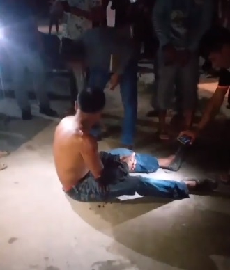 Vecinos auxiliaron al pescador y solicitaron ayuda al 911