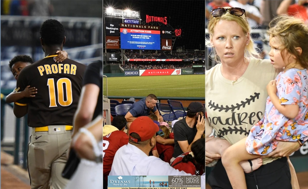 Tiroteo causó la cancelación del partido entre los Washington Nationals contra los San Diego Padres