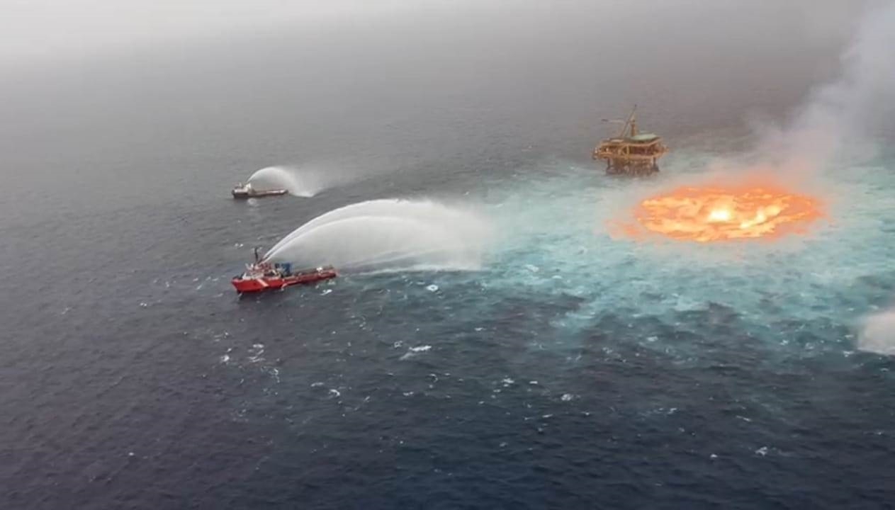 Pemex dio a conocer que el accidente se originó por una fuga de gas y una tormenta eléctrica
