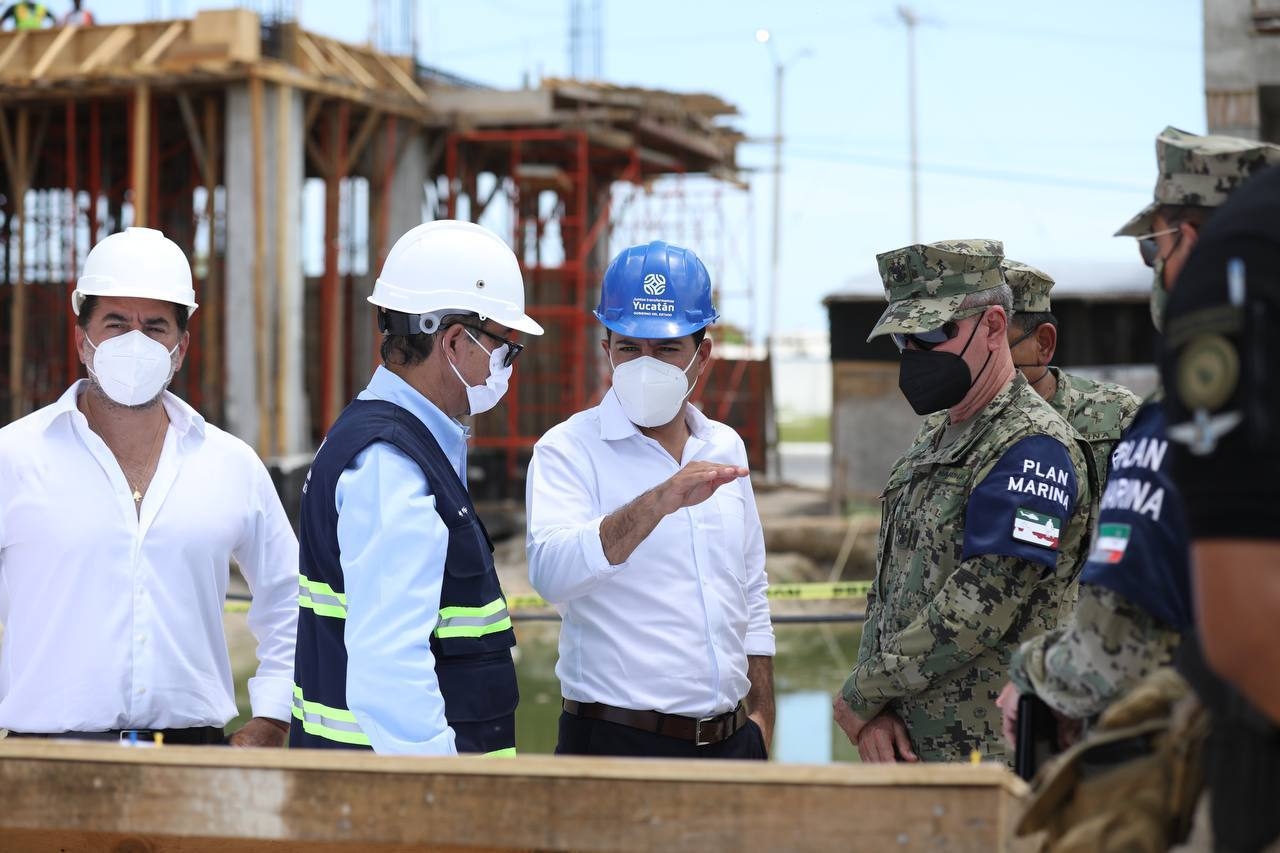 Mauricio Vila afirma que la construcción del Hospital Naval de Progreso avanza a buen ritmo