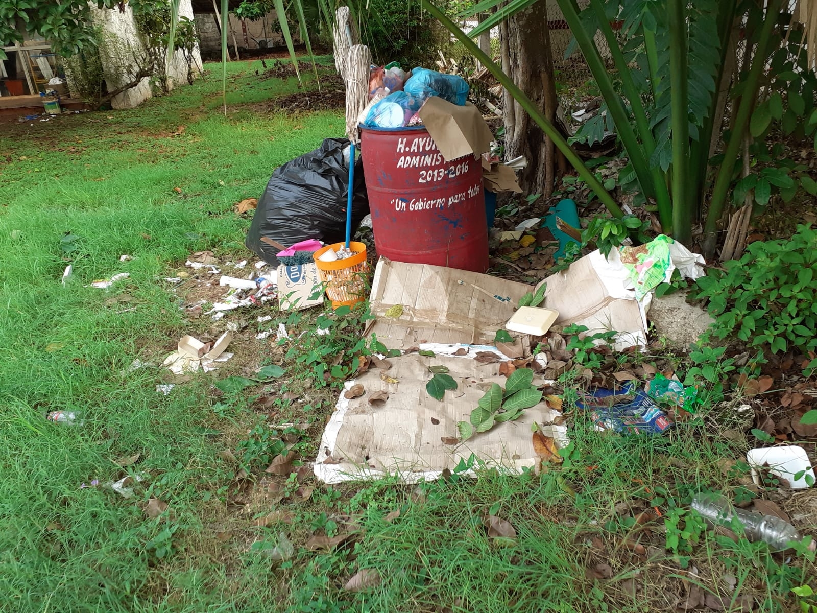 El depósito de basura ya se esta convirtiendo en nido de ratones