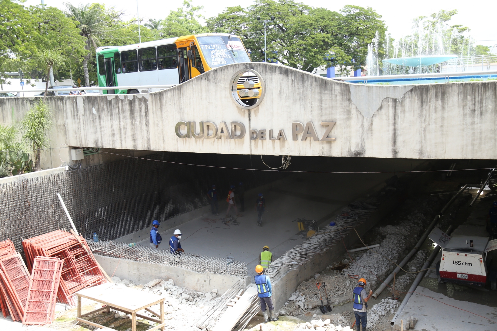 La obra de reparación del Paso Deprimido está a cargo de la empresa Sacbé Construcciones La obra de reparación del Paso Deprimido está a cargo de la empresa Sacbé Construcciones