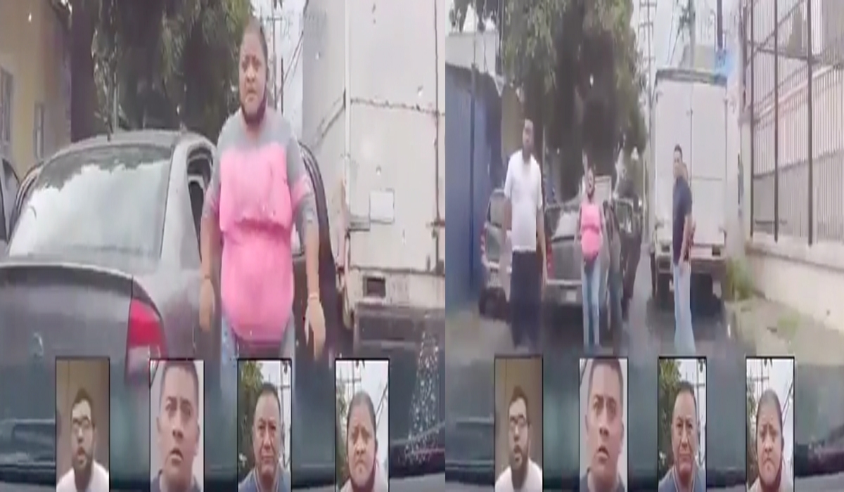 La víctima se percata del intento de extorsión y se mete a una calle para evitar a los delincuentes, sin embargo, lo siguen y otra vez le cierran el paso.