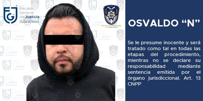 Detienen a Osvaldo 'N', masajista que abusó sexualmente de una clienta en CDMX