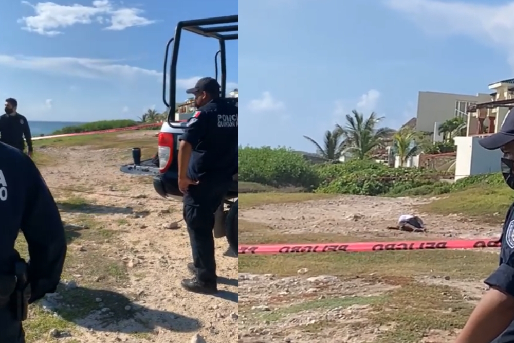 Policías reportan el hallazgo de un cuerpo tirado en Punta Sur de Isla Mujeres