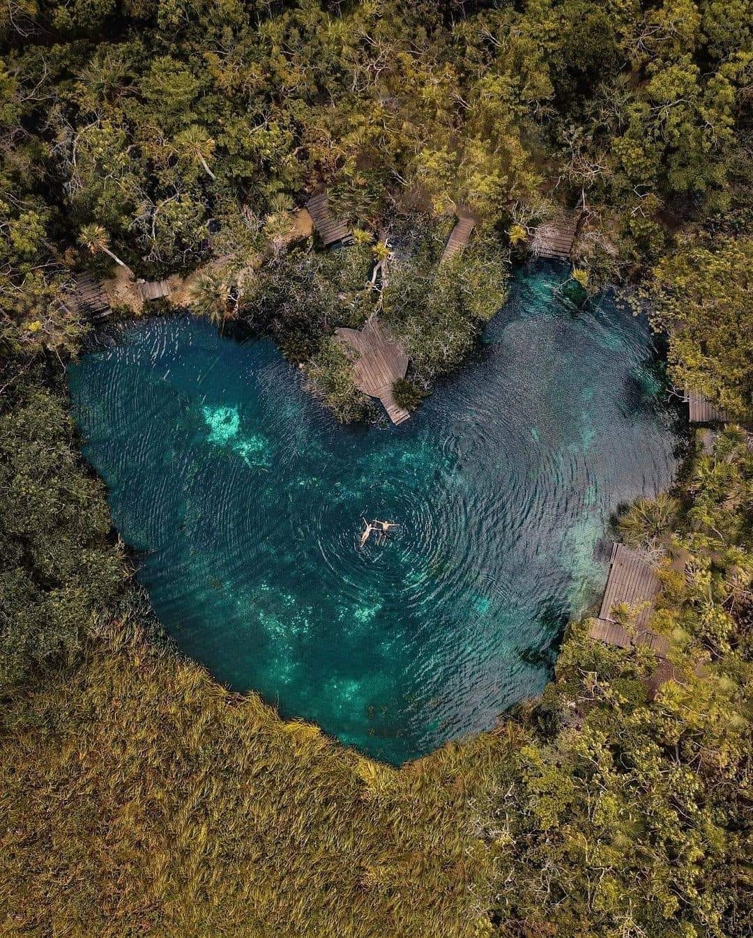 El cenote Corazón del Paraíso está ubicado a 7 kilómetros de Tulum, en la carretera Tulum-Carrillo Puerto