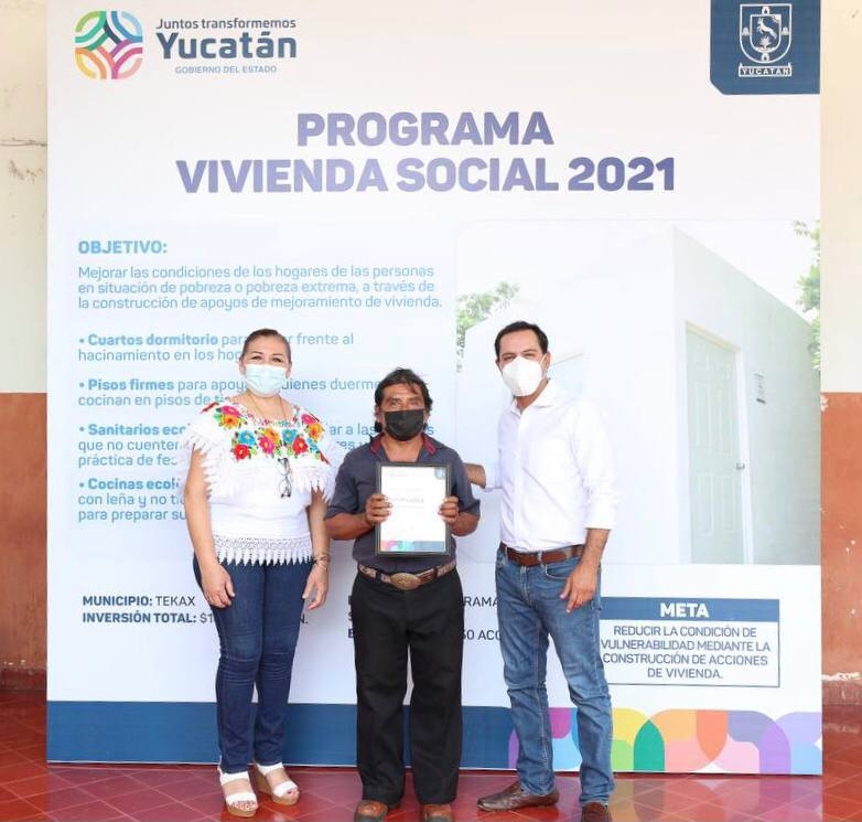 En lo que va de su administración, Vila Dosal ha entregado 21 mil acciones de vivienda entre cuartos adicionales En lo que va de su administración, Vila Dosal ha entregado 21 mil acciones de vivienda entre cuartos adicionales