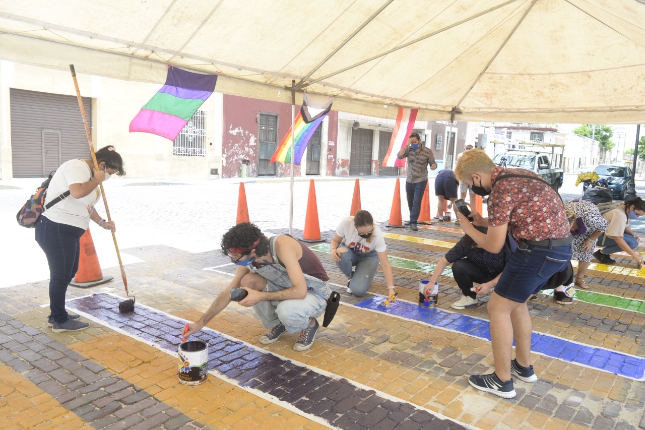 Con la intervención, buscan visibilizar a la comunidad Con la intervención, buscan visibilizar a la comunidad