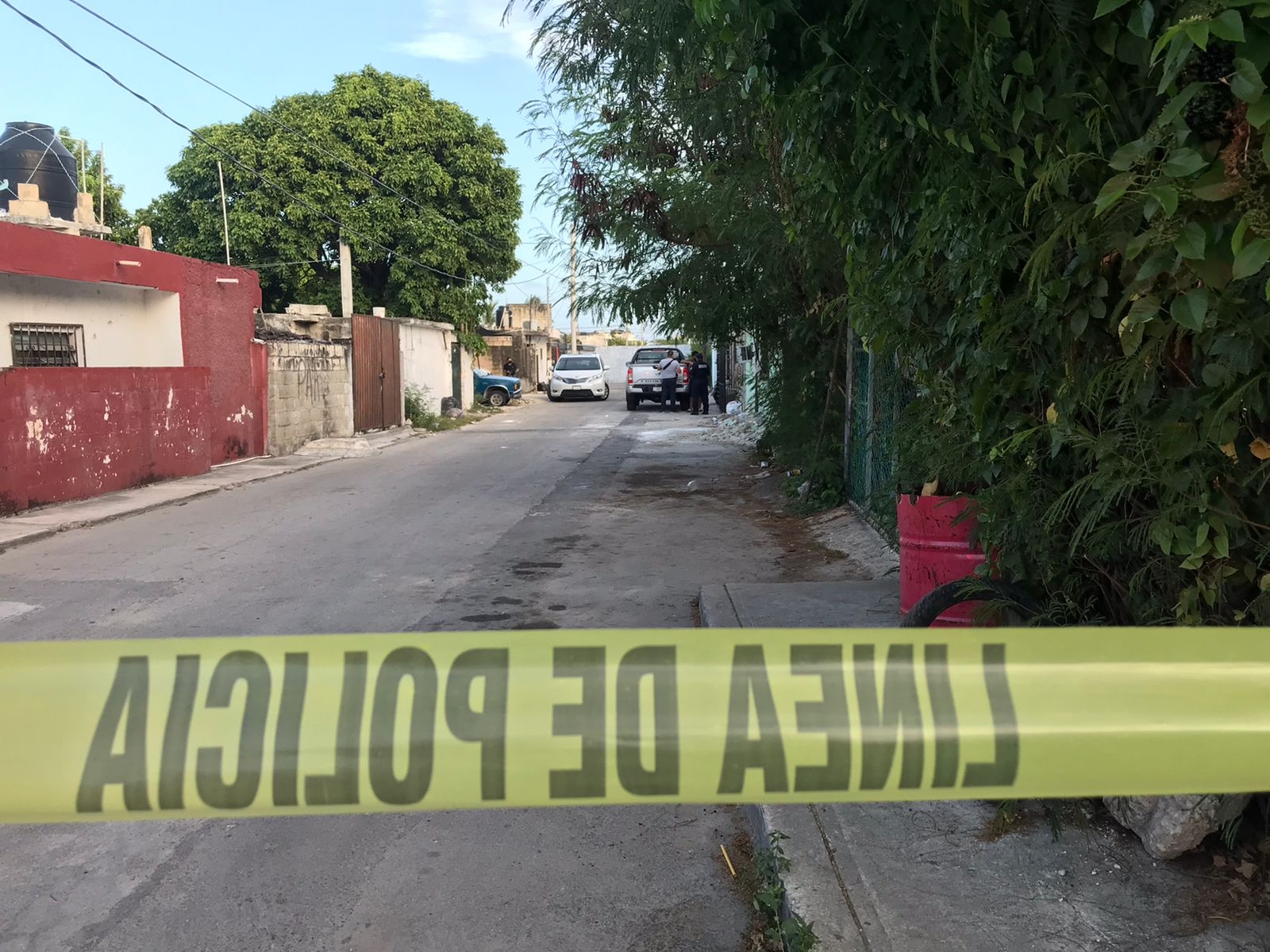 Al lugar llegaron elementos de la policía municipal para confirmar el reporte