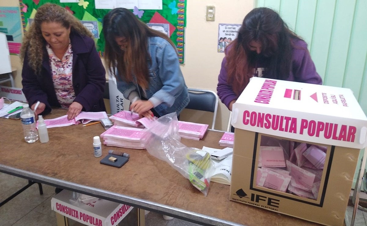 INE realiza el conteo de la consulta popular