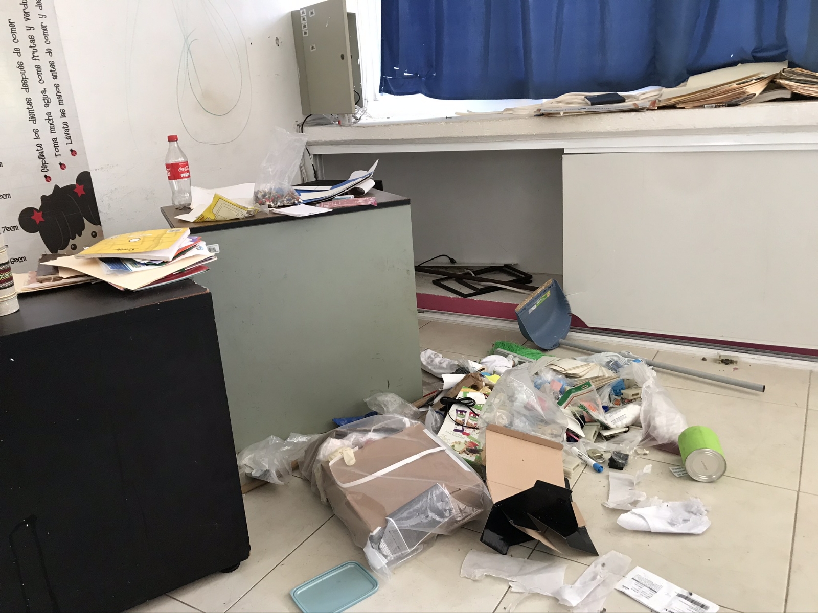 Los vándalos buscaban cosas de valor dentro de las escuelas en Quintana Roo para sustraerlas Los vándalos buscaban cosas de valor dentro de las escuelas en Quintana Roo para sustraerlas