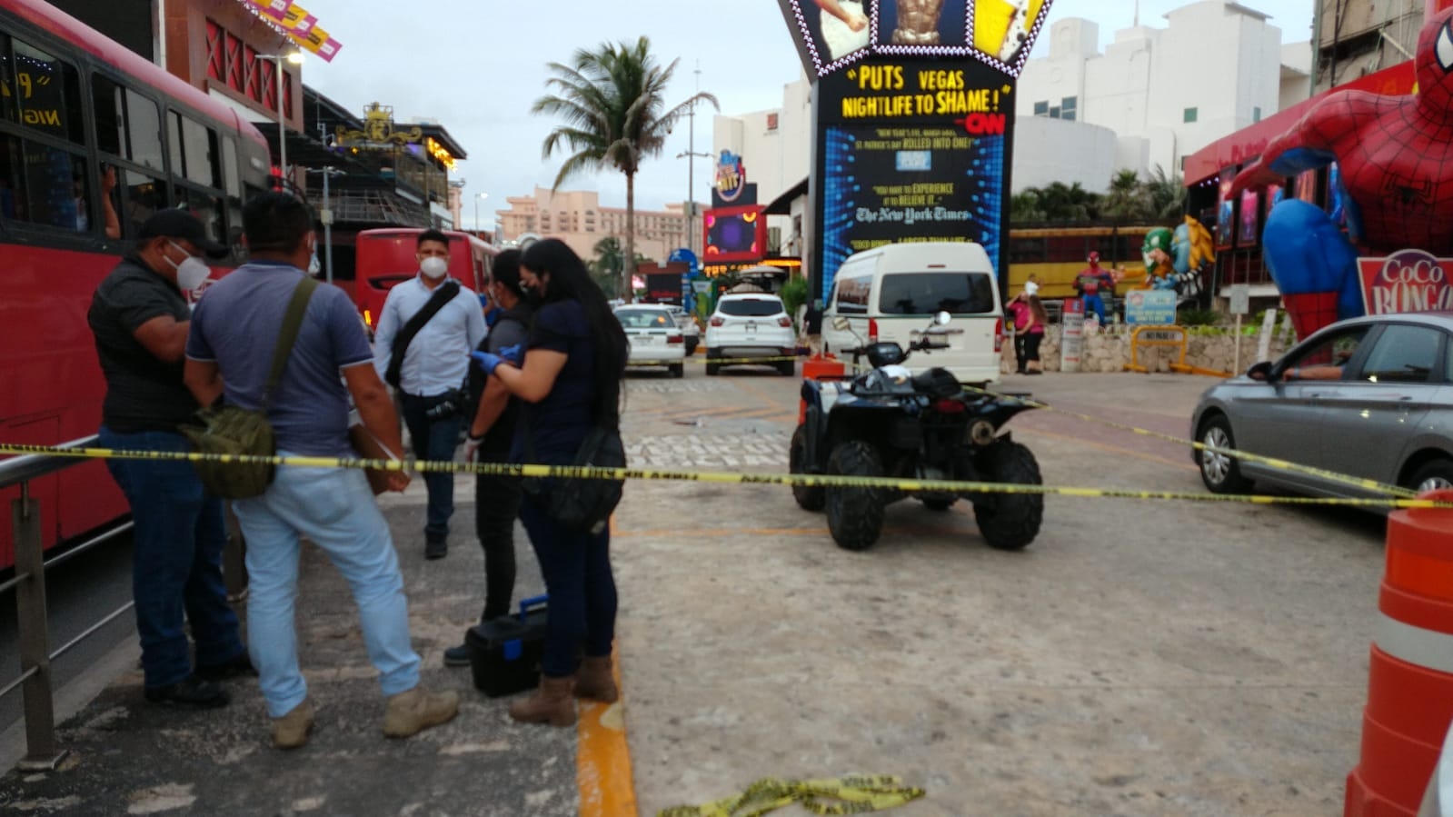 En el lugar quedó el casquillo percutido que fue asegurado por Servicios Periciales