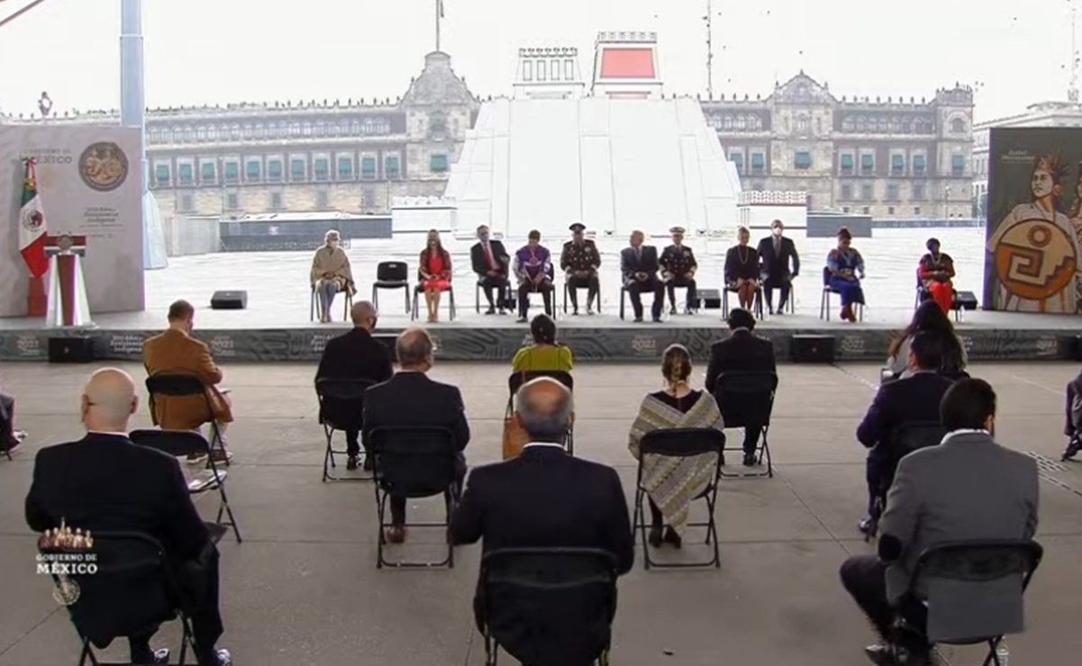 AMLO encabezÓ la ceremonia por los 500 años de Resistencia Indígena en la que busca el rescate de la memoria histórica AMLO encabezÓ la ceremonia por los 500 años de Resistencia Indígena en la que busca el rescate de la memoria histórica