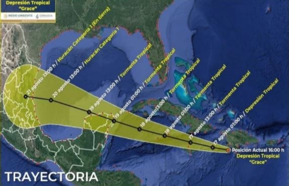 'Grace' se convertiría en huracán antes de tocar tierra en Quintana Roo