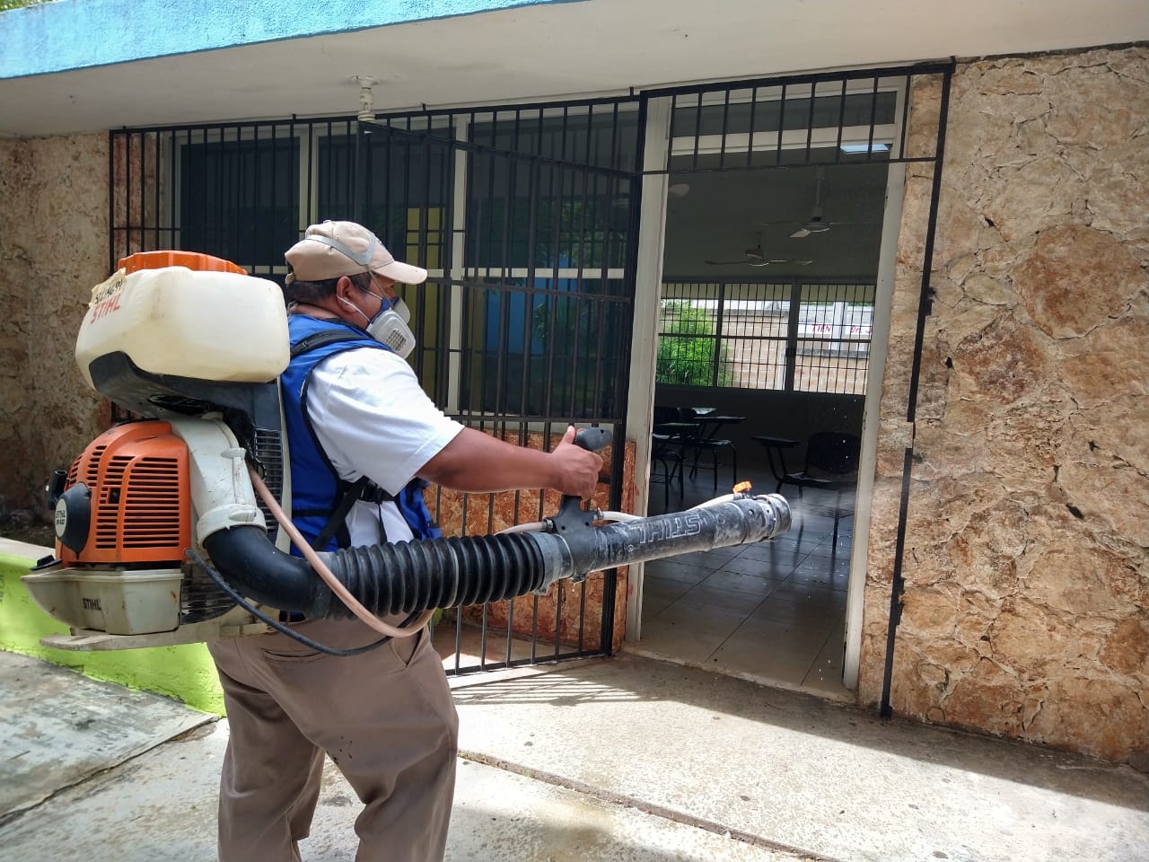 Se espera la llegada de Protección Civil para recibir material de sanitización Se espera la llegada de Protección Civil para recibir material de sanitización