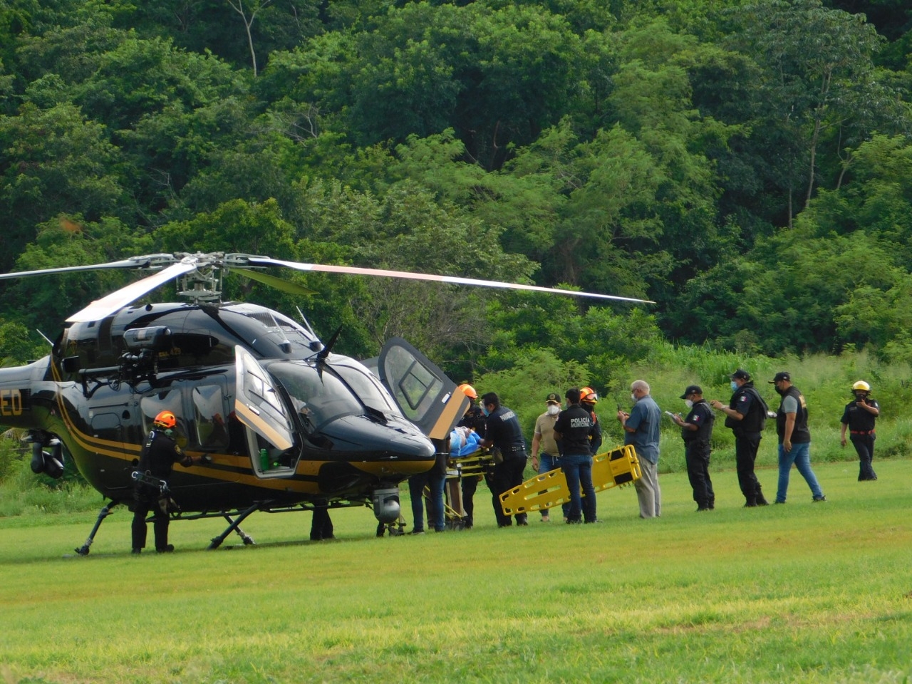 El helicóptero trasladará al herido de bala a la ciudad de Mérida para intentar salvar su vida