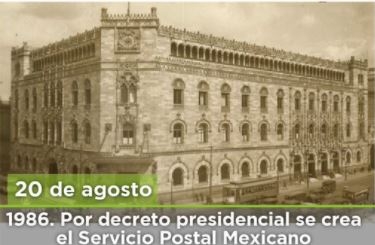 Por decreto presidenciál, Corréos de México se convierte en dependencia de gobierno en 1986 Por decreto presidenciál, Corréos de México se convierte en dependencia de gobierno en 1986