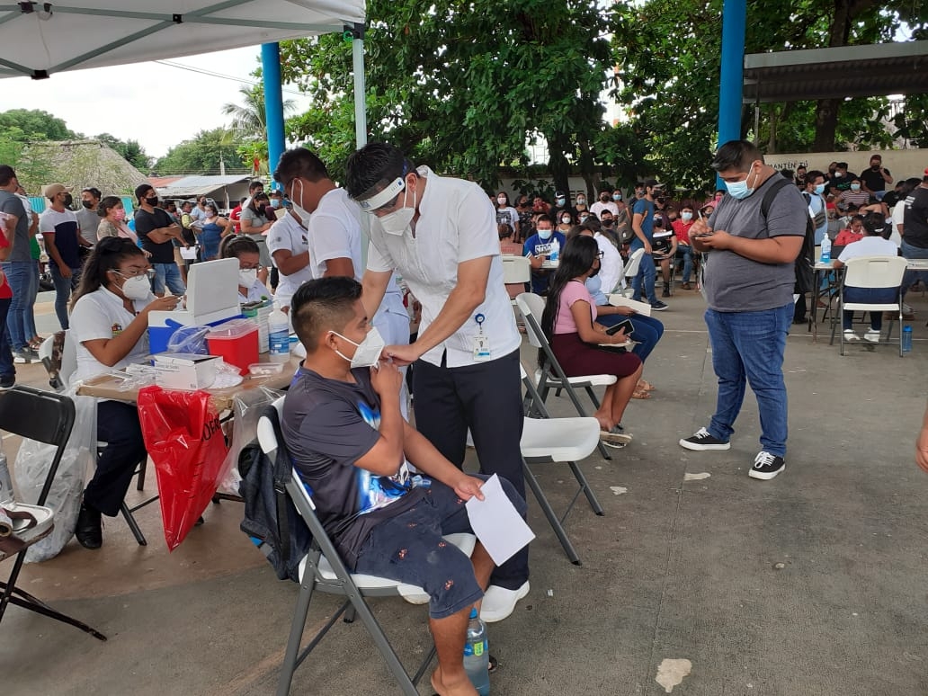 El módulo de vacunación se encuentra ubicado en la colonia San Juan, en José María Morelos