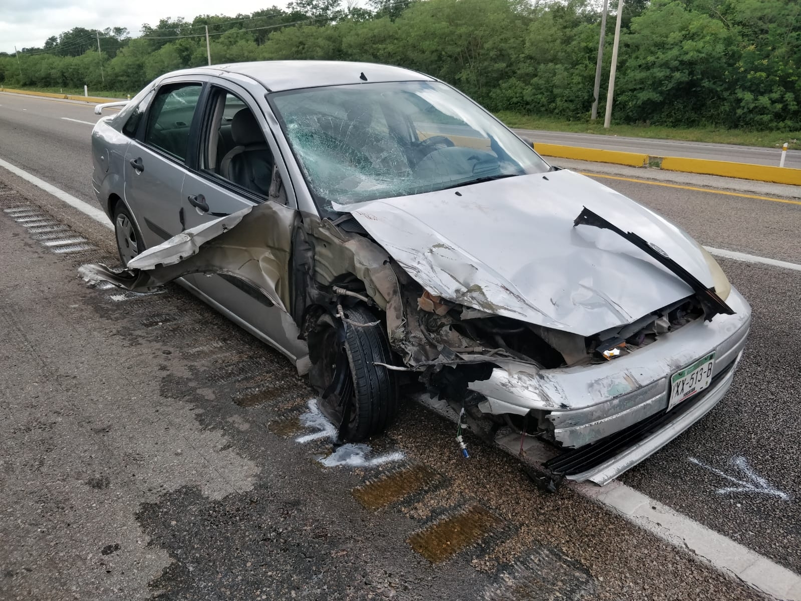 El conductor del automovil Ford Focus se dio a la fuga