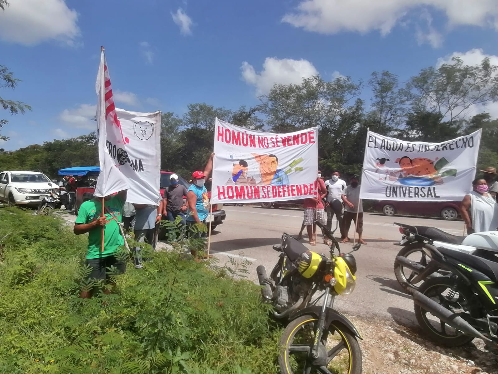 Los habitantes terminaron su manifestación pacífica Los habitantes terminaron su manifestación pacífica