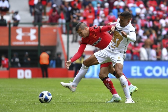 El 1-1 de los 'Diablos Rojos' cayó al 19 con un remate de zurda del argentino Rubens Sambueza dentro del área El 1-1 de los 'Diablos Rojos' cayó al 19 con un remate de zurda del argentino Rubens Sambueza dentro del área