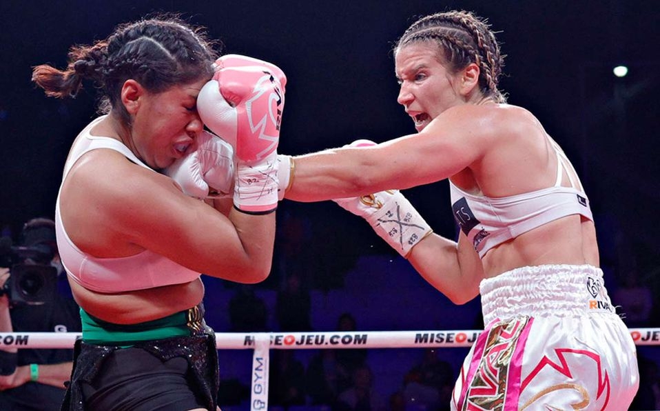 La pelea fue contra la boxeadora de Canadá Marie-Pier Houle La pelea fue contra la boxeadora de Canadá Marie-Pier Houle