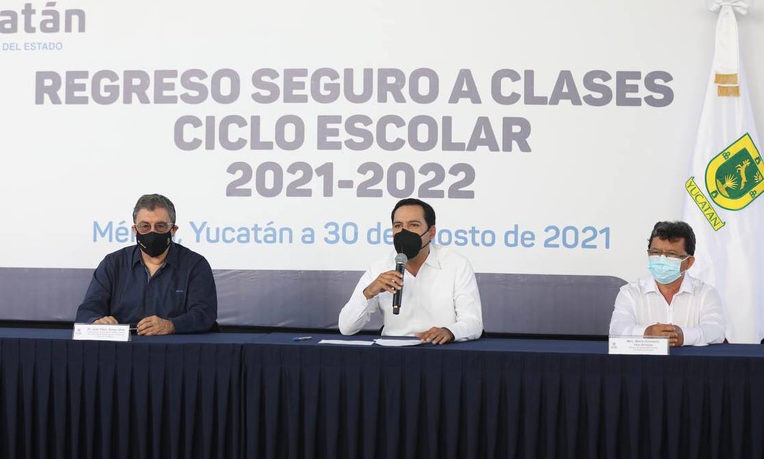 El mandatario participó en un enlace a nivel nacional ante el regreso a clases El mandatario participó en un enlace a nivel nacional ante el regreso a clases