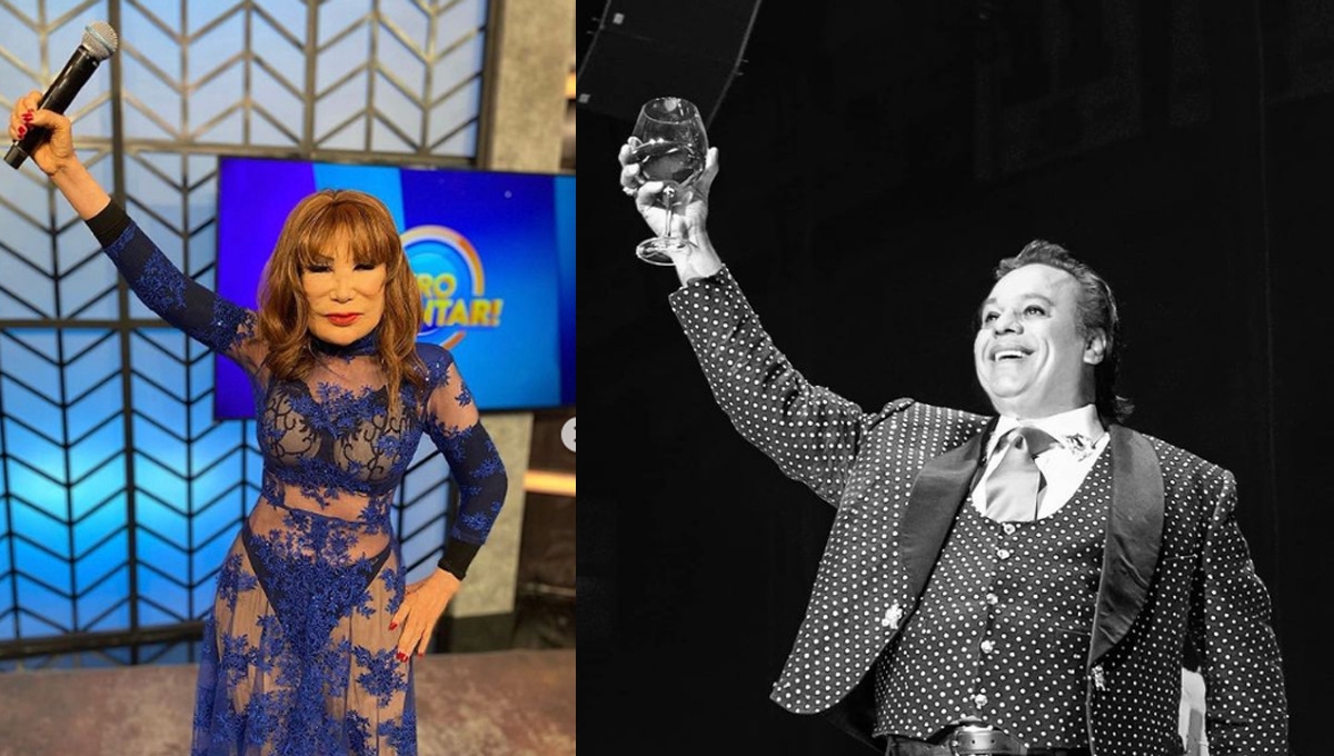 Lyn May detalló que Juan Gabriel le escribió una canción en la pared del camerino del teatro Blanquita para motivarla a cantar
